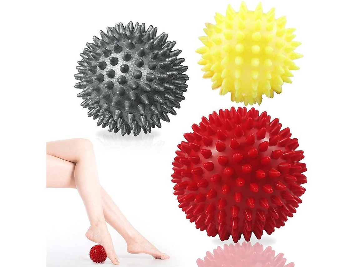 2026 juego de 3 Pelotas de Masaje Con Forma de Erizo: Ideales para La Relajación Y La Reflexología.
