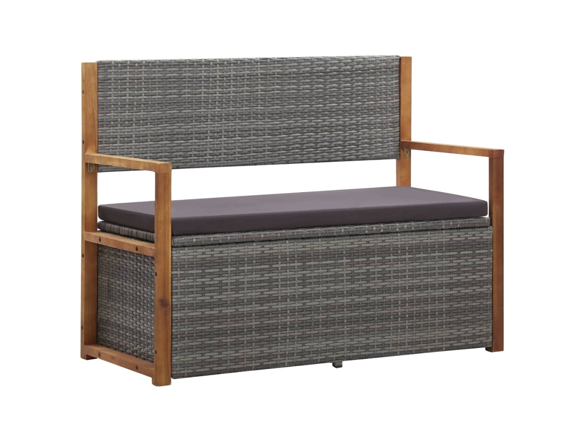 Storage Bench, Storage Benches Vidaxl Cinzeto Rattan / Vime (n/a)