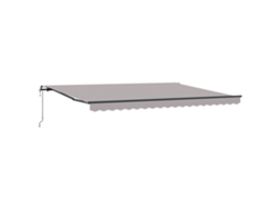 Toldo Retrátil Automático Cinza Claro Vidaxl Cinzento Claro Alumínio (450 X 350 Cm)
