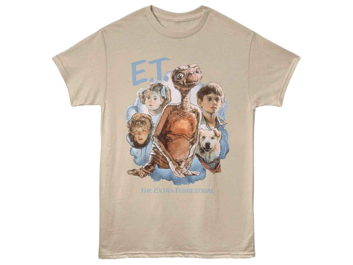 Unisex Adult T-shirt Rockinstone E.t. Character Cloud Sandsizexxl
