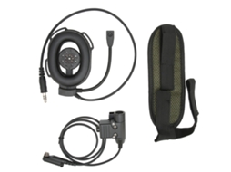 Aetheria fone de Ouvido Militar Unilateral para Hytera Pd600 Pd602 Pd605 Pd662 Walkie Talkie Capacete Moto Preto