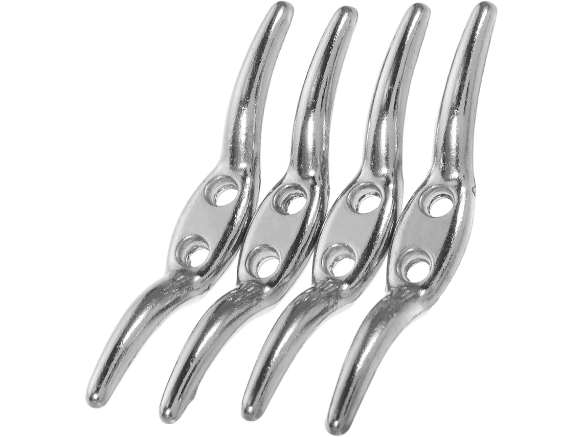 Ganchos De Metal Kichvoe Para Cordão Persiana, 4 Peças, Prateados