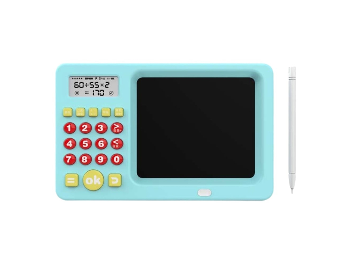 Primerox calculadora Digital para Crianças com Display Ferramenta Educativa de Aprendizagem Precoce