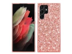 Adequado Para Capas De Celular Samsung Com Glitter E Efeito Anti-queda.ouro Rosa - S26plus