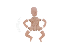 2026 kit de Boneco Reborn de 19 Polegadas Sem Pintura Peças de Silicone Incompletas Moldes Diy