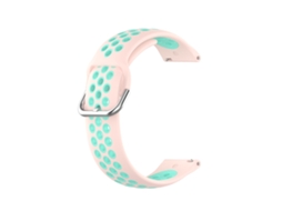 Bracelete para Samsung Galaxy Watch 4 Classic Silicone Duas Cores Verde de Menta Rosa Claro XIAOMOYU