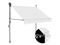 Retractable Awning, Retractable Awnings Vidaxl Creme Tecido (n/a)