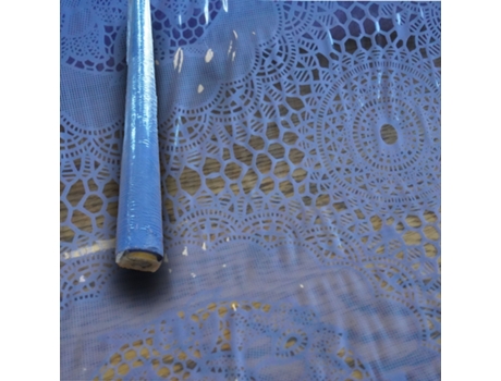 Toalha de Mesa TEYKOS Mega Stock Rolo Metros Semi Casa Festivais PVC Transparente (H140 cm 140 cm)