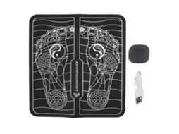 Tapete Massageador De Pés Elétrico Usb Lcd Ems Pad Máquina Estimuladora