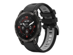 Bracelete Esportivo Silicone para Garmin Epix Pro com duas cores Preto e Cinza XIAOMOYU
