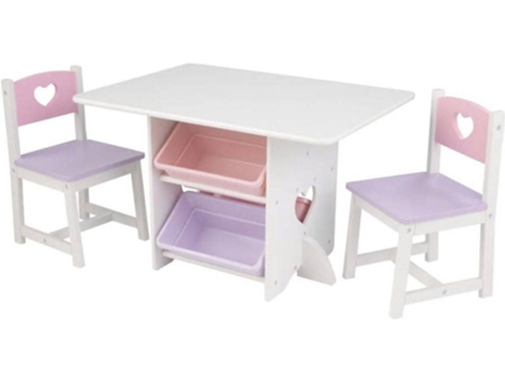 Conjunto de Mesa Infantil  Carações (77,22x56,9x49,53 cm)