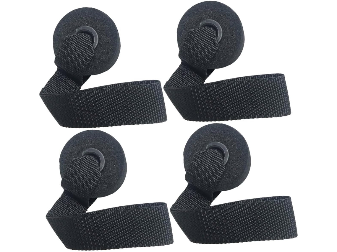 Conjunto De 4 Faixas Resistência Pretas Nolitoy Para Treinamento Físico Em Casa, Com Âncoras Porta Acolchoadas