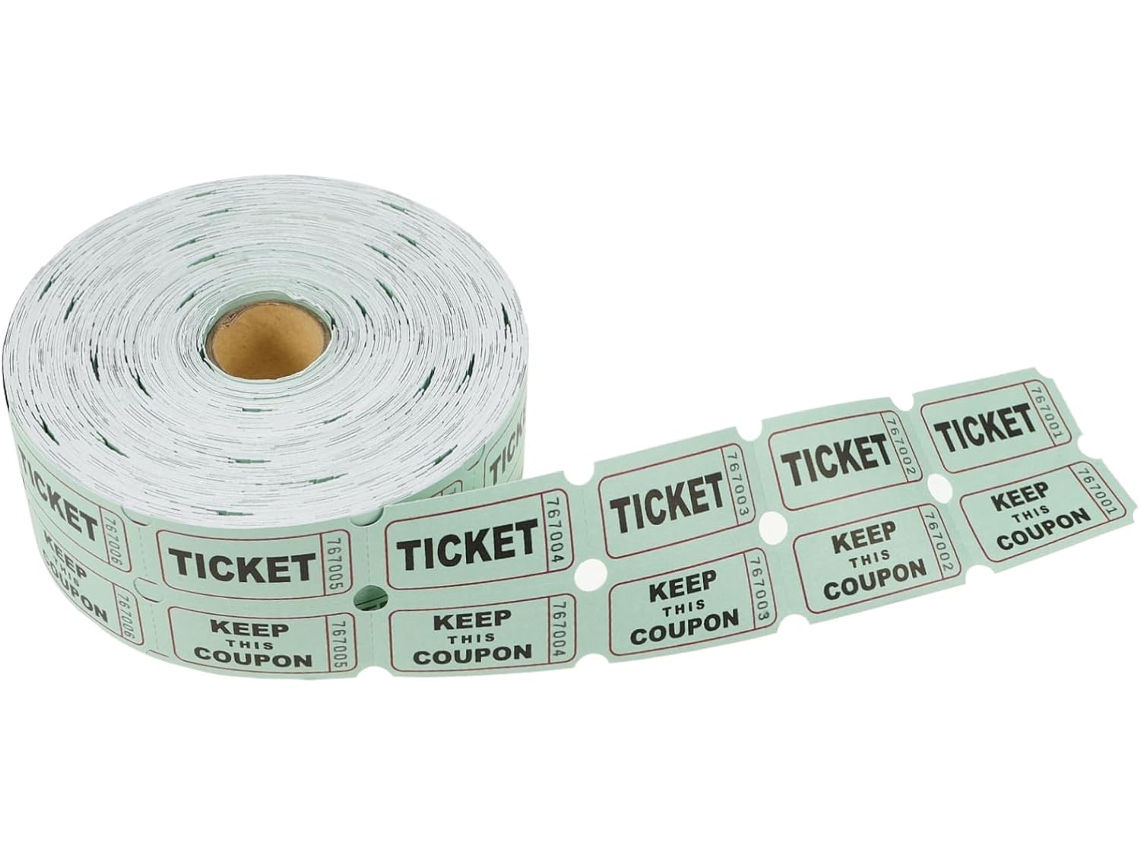 Ingressos Para Evento, 1000 Unidades, Universal Green Raffle, Indestrutíveis