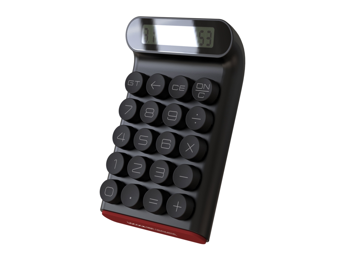 Calculadora Mecânica , Calculadora De Escritório Portátil Básica E Diária, Visor Lcd Grande De 10 Dígitos Slowmoose (preta)
