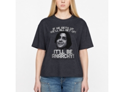 Rockinstone Breakfast Club Movie Anarchy Heather Navy Adult T-shirt Size:l