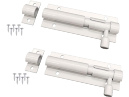 2 Fechaduras De Trinco Para Porta, Fechadura Deslizante Em Aço Inoxidável Para Porta De Entrada, 10 Cm 4 Polegadas