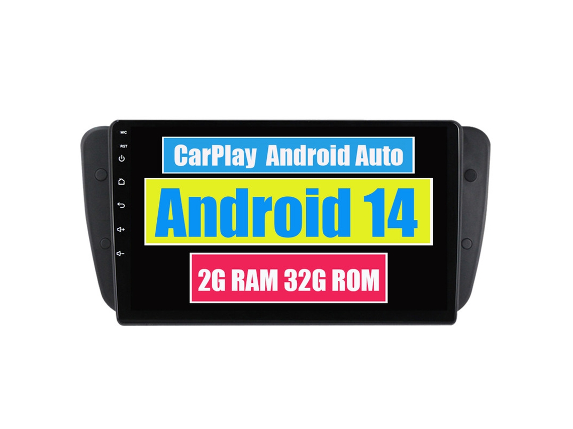 Autorrádio Multimédia Carplay ROVERONE para Seat Ibiza 6J Iv 4 2008 2015 Android Carro Rádio Bluetooth Gps Navegação
