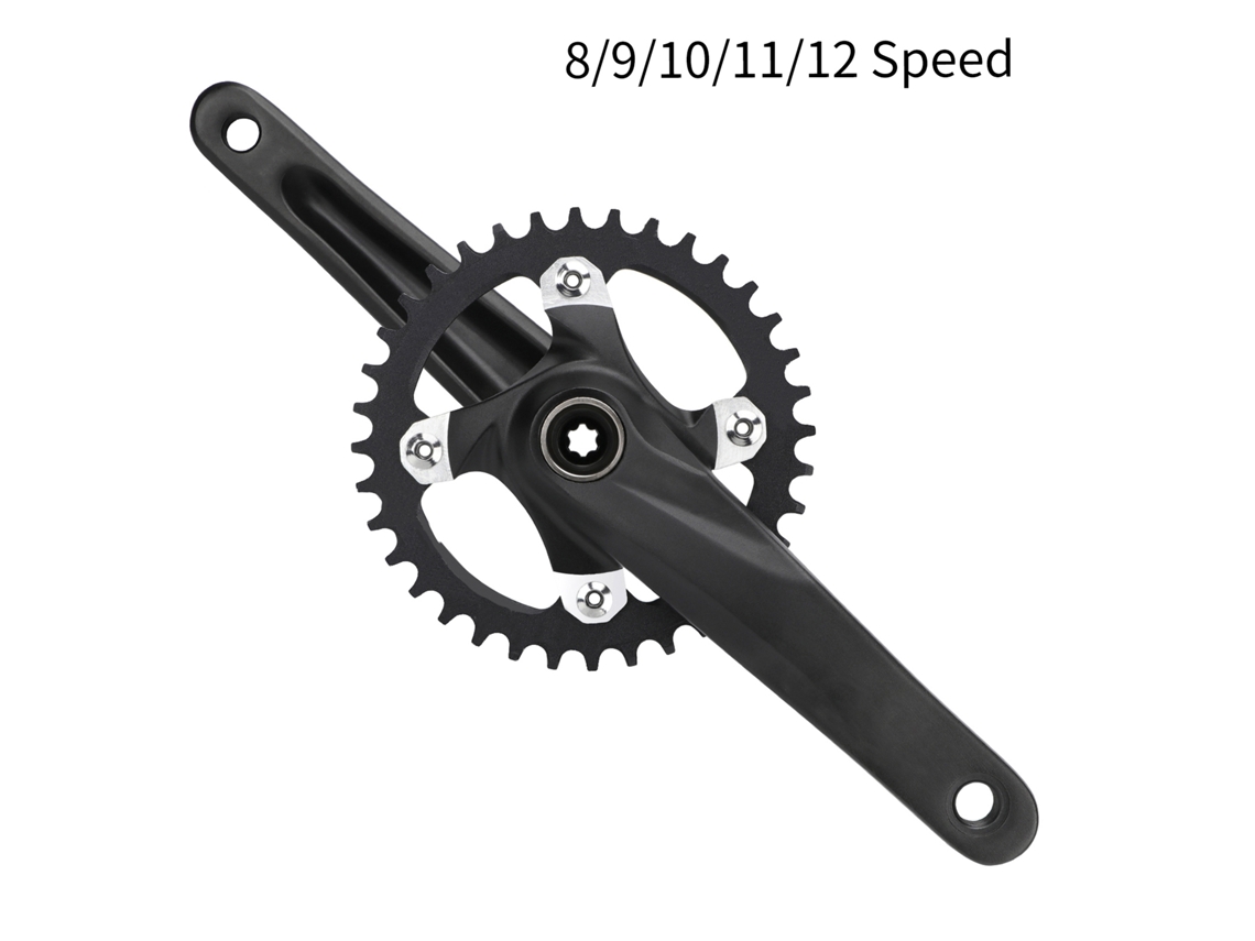 Coroa de Bicicleta Mali 170mm Alumínio 32/34/36/38t 104bcd para MTB