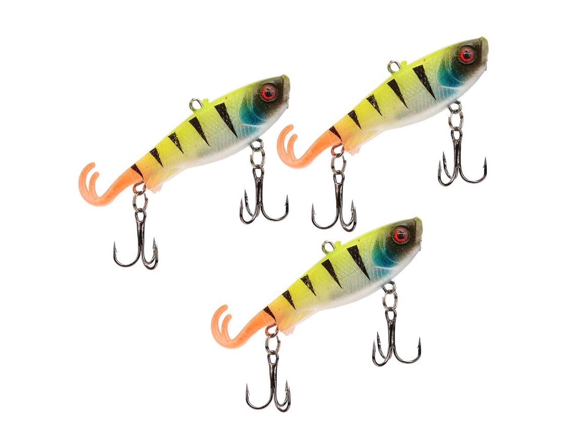 Double-tailed Soft Lure, Lifelike Fish Attraction, Specially For Ice Fishing