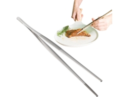 Pinça Para Churrasco Em Aço Inoxidável Antiderrapante Alimentos Ideal Carnes, Bifes, Peixes, Massas E Buffets