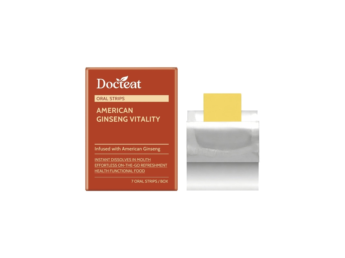 Tabletes de Ginseng Americano Docteat para Energia e Vitalidade Natural LAXISCREED