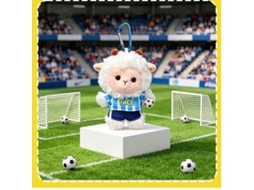 Chaveiro peluche ovelha listrada Nice, colecionável, presente, futebol, premium STELASPLEN