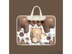 Capa universal para laptop HEXINYIGJLY de 14 polegadas, acolchoada, com forro sólido para Macbook, Dell, HP e Lenovo Ursinho Pooh | HEXINYIGJLY