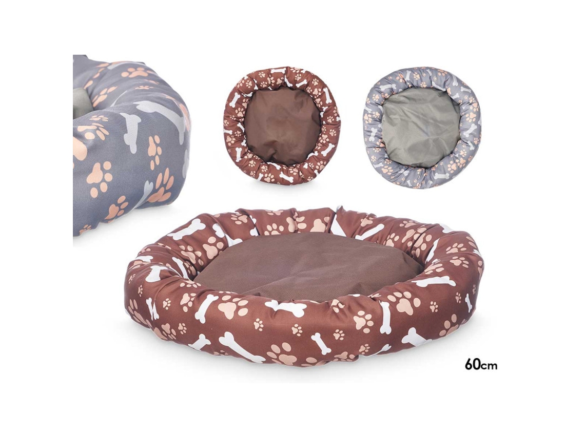 Cama Redonda Cinzenta 60 Cm