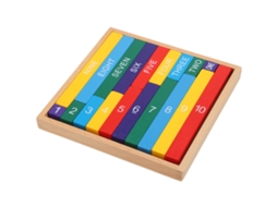 Barra Decimal Colorida Material Didático Montessori De Madeira Para Aprendizagem Matemática Crianças