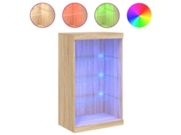 Aparador com Luzes Led 60,5x37x100 Cm Carvalho Sonoma MAISON EXCLUSIVE