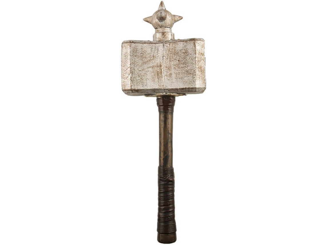 Martelo Guerreiro - Genérico - Acessório De Disfarce - Plástico E Metal - 57 Cm