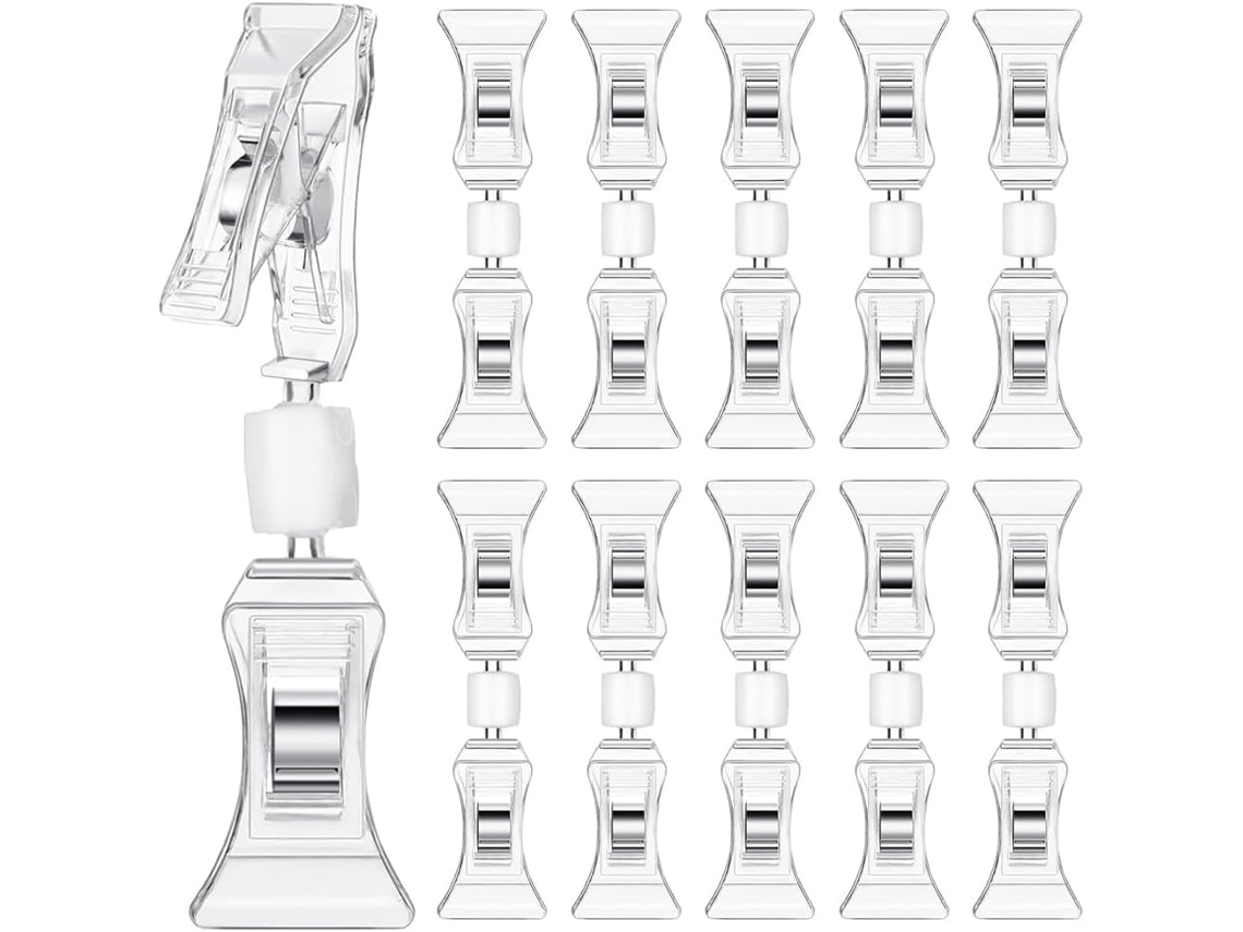 50 Unidades De Clipes De Sinalização Dupla Face, Mini Clipes Para Exibição De Placas, Suporte Para E Gokoco