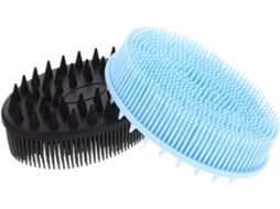 Lurelia Conjunto De 2 Escovas De Banho Para Bebé, Silicone Macio E Massagem Suave, Banho Relaxante Leve