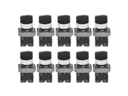 Botões de interruptor Berm (10 peças), normalmente abertos, 3 níveis, ABS, CA 240 V, Bem‑xb2‑20x/33 (pacote com 10)