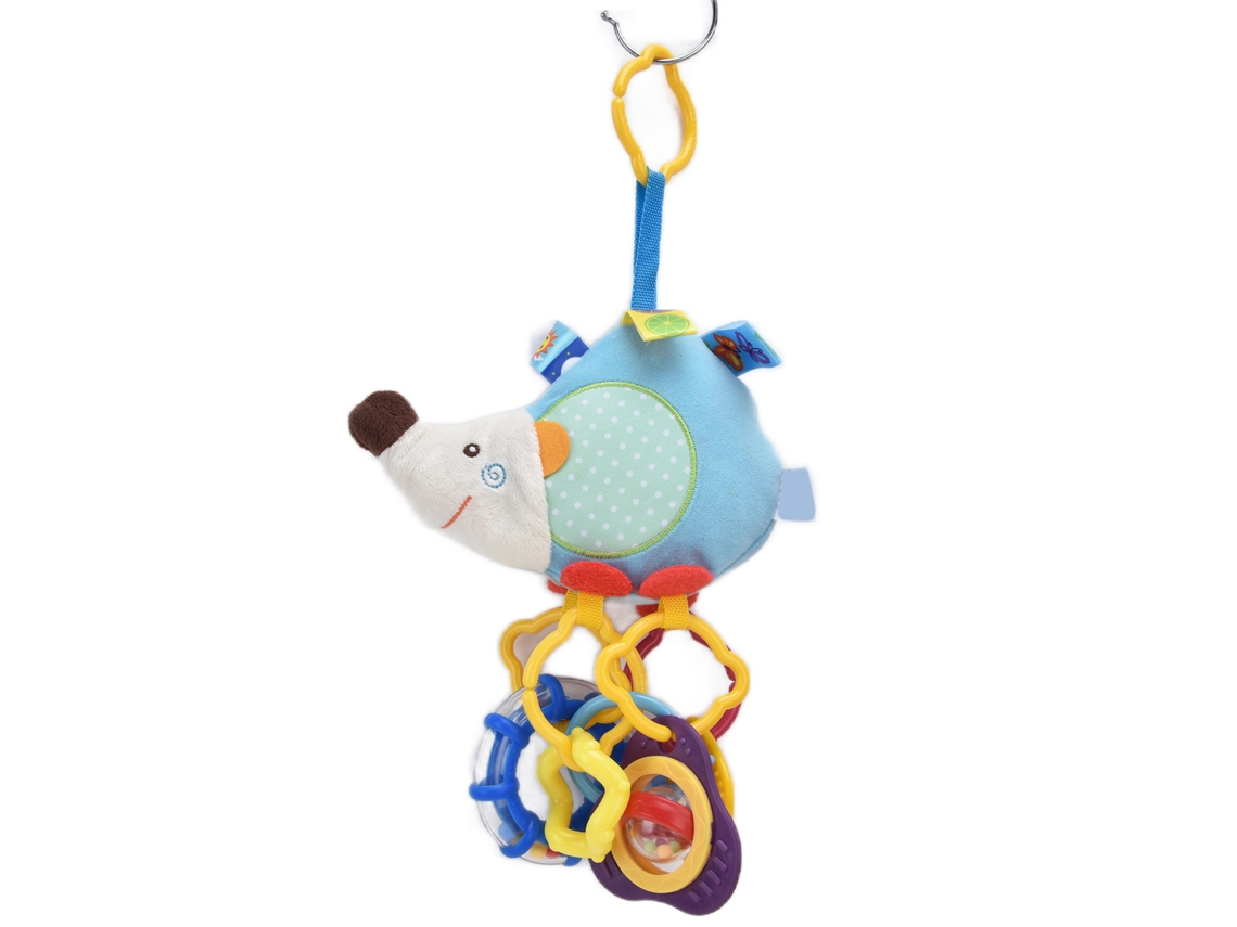 Mali brinquedo Pendurado Hedgehog de Pelúcia para Carrinho de Bebê com Sino e Papel Ruidoso