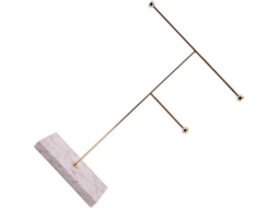 Torre De Joias Em Mármore Dourado, Elegante Suporte Para Relógios, Colares E Pulseiras. Organizador Decorativo.
