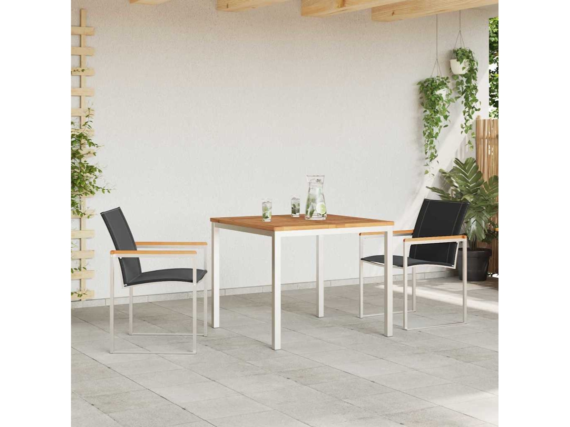 Vidaxl Conjunto De Jantar Para Jardim 3 Pcs