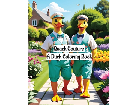 Livro Quack Couture A Duck Coloring Book de Jibril Kotita (Inglês)