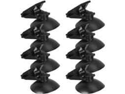 Conjunto de 8 Clipes de Sucção Confeccionados em Pvc/abs Com Mola De Aço, Segura Fixação.