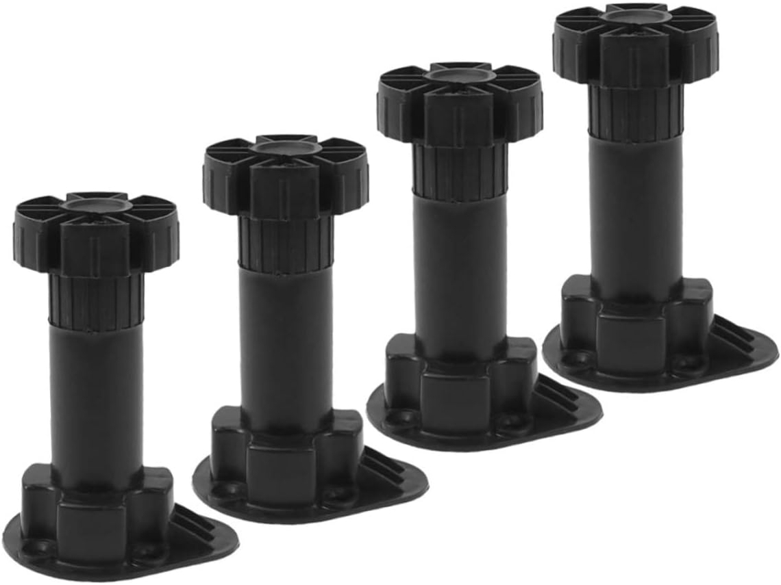 Conjunto De 4 Pés Móveis Ajustáveis Em Altura, Resistentes, Para Sofá, Mesa De Centro, Armário E Suporte De Tv