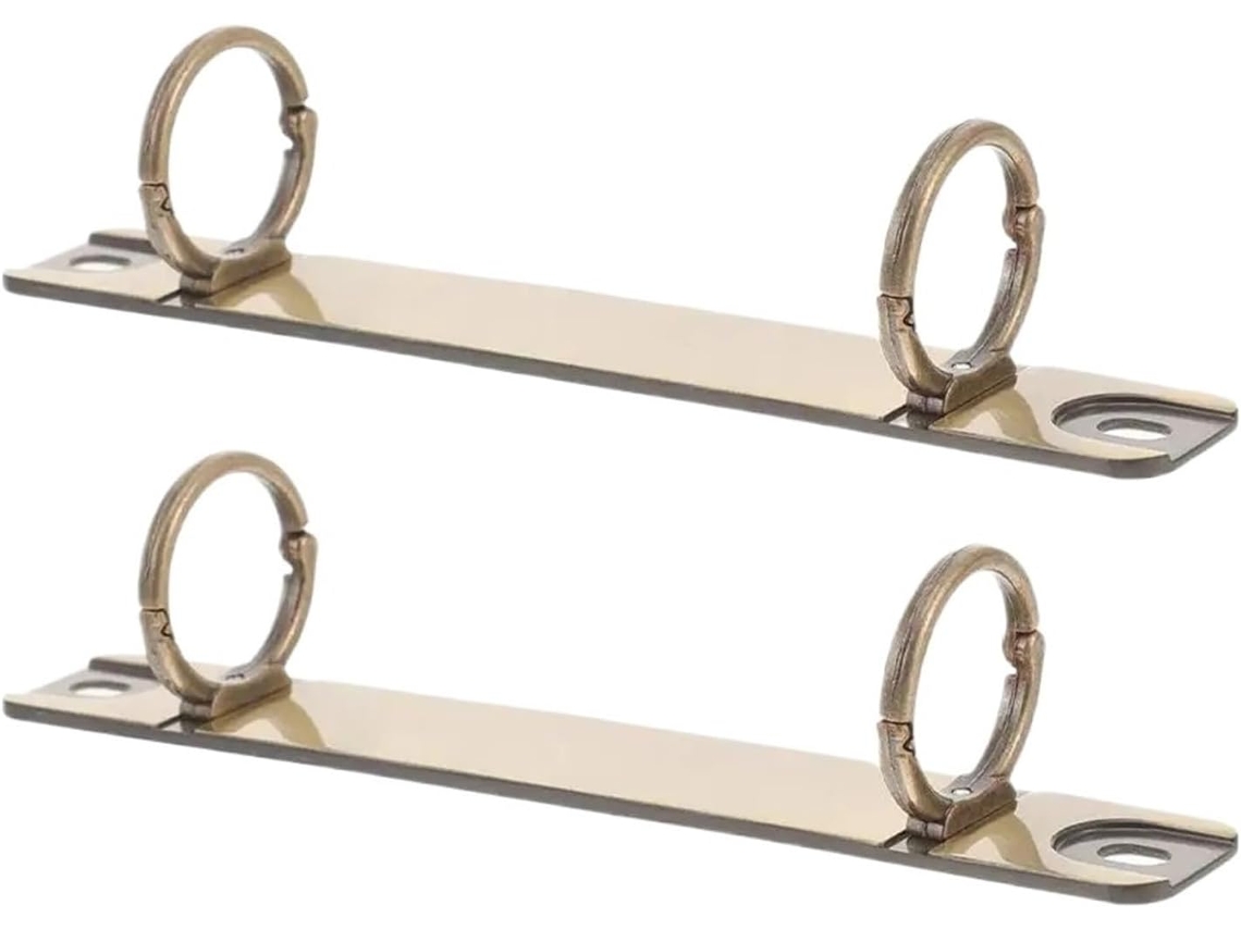 Mecanismo de corrente metálica, mecanismo de substituição de limas com anéis em D, 12 peças, metal de 20 mm