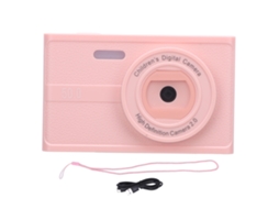 Câmera Digital 48mp 1080p Tela Tft 2,36 Polegadas Zoom 8x Autofoco Lentes Duplos Para Fotografia E Gravação Rosa