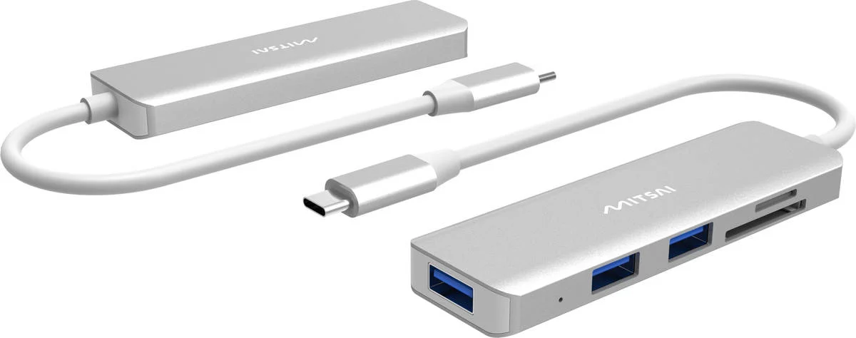 Hub MITSAI Usb-C 4 em 1 (USB 3.0 - SD)