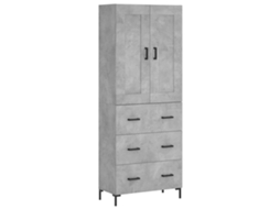 Armário Alto Derivado de Madeira Cinza Cimento MAISON EXCLUSIVE (69,5x34x180 cm)