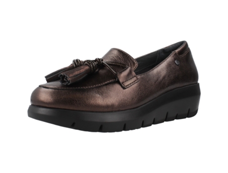 Sapatos de Mulher STONEFLY Plume Laminated Lth Pele Dourado (37)