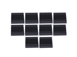 10 Peças de Dissipadores de Calor de Alumínio Adesivo Condutor Térmico 40x9x40mm