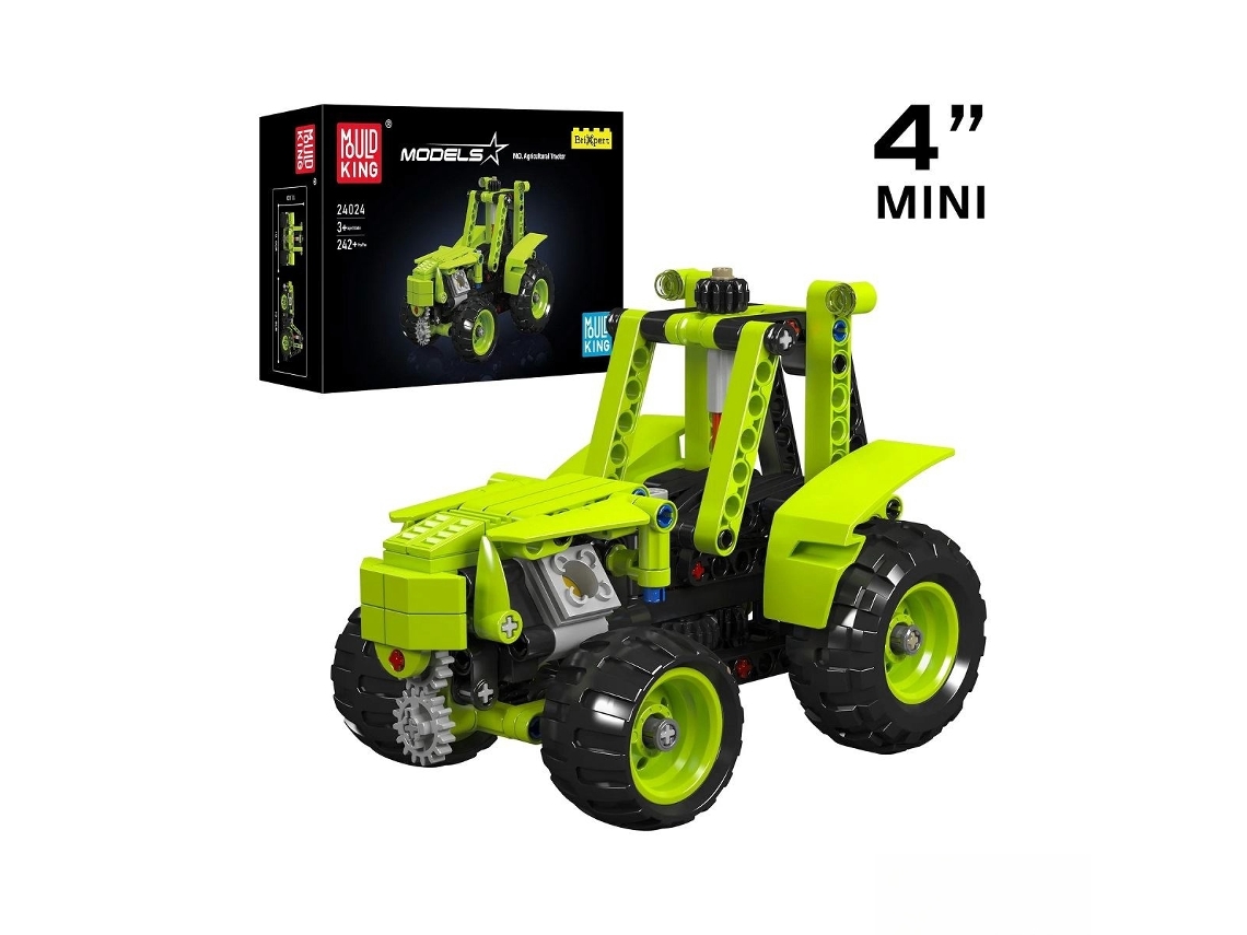 Mould King Conjunto De Brinquedo De Construção Trator De Fazenda 24024