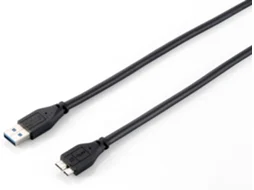 Cabo de Dados EQUIP (USB A - Micro USB B - 1.8 m - Preto)