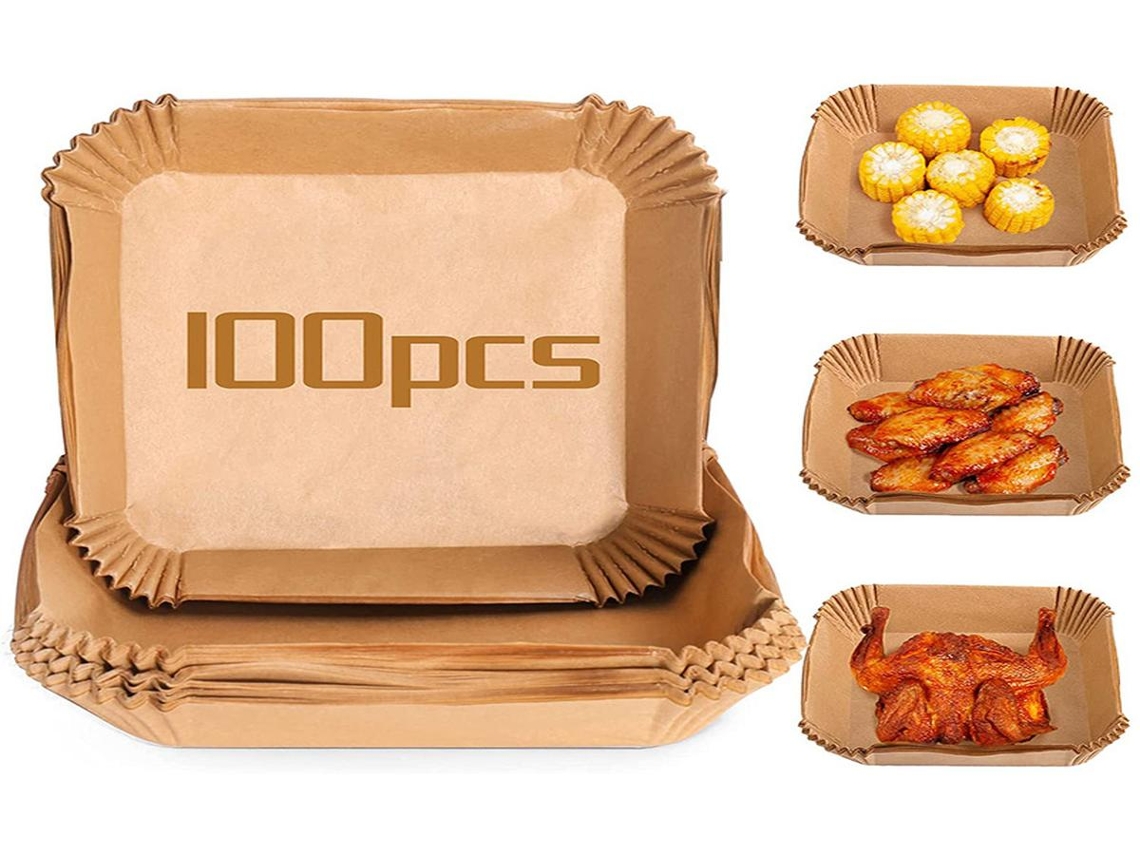 Lurelia Papel Para Air Fryer, 100 Unidades, 20 Cm, Descartável