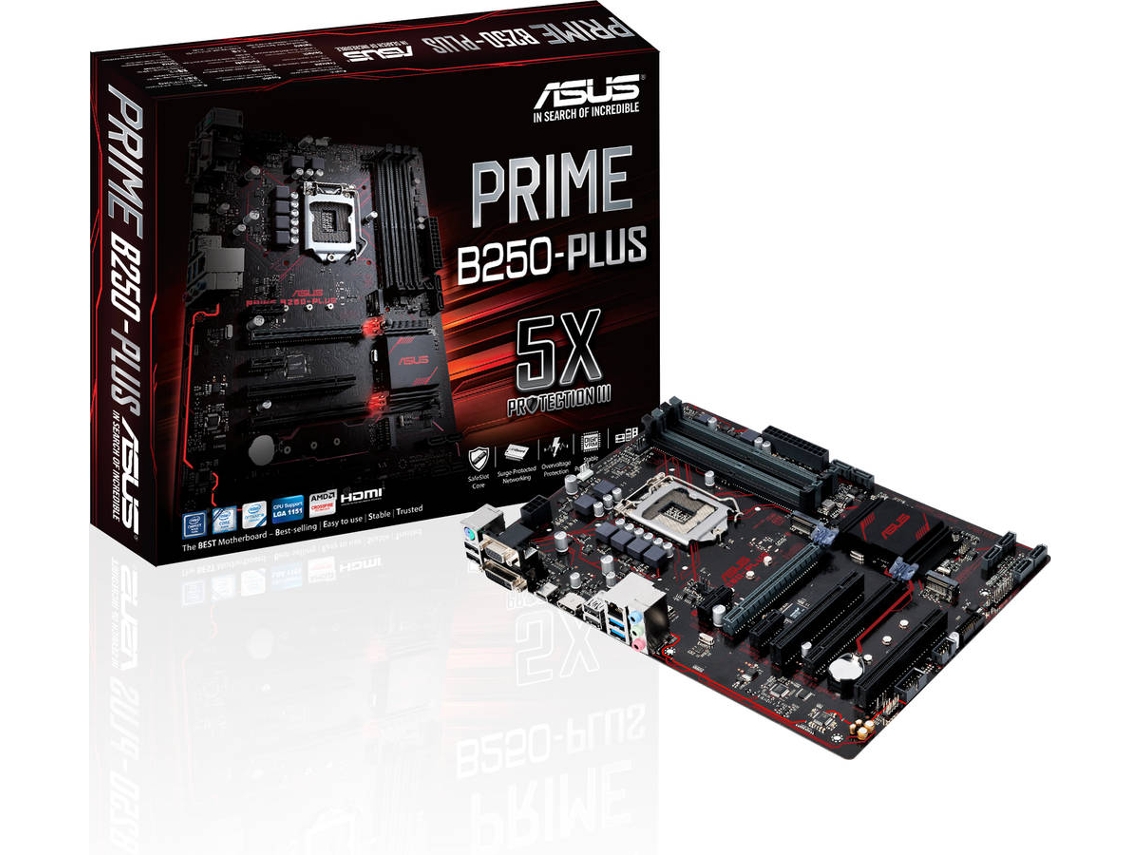 Motherboard ASUS Prime B250 Plus (Socket LGA 1151 - Intel B250 - ATX)